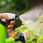Watering Can 1.3L Atomization Watering Can Press Type Large Capacity Plastic Bottle Plants Pressure Spray Water Kettle Garden Tool(A-Orange) - Image 3