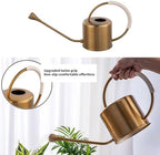 Indoor Watering Can for House Plant Stainless Steel Watering Can Metal with Long Spout Indoor Plant Pots 1300ml - Image 2