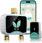 QUOBAS WiFi Water Timer for Garden Hose, 2 Zone Brass Smart Sprinkler Timer by QUOBAS