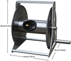 Water Pipe Storage Rack Heavy Duty Stainless Steel Hose Reel, Garden Washer Hose Reel with Mounting Bracket, Holds 40m/130Feet 1/2inch Hose, Wall Mounted or Floor Standing Hose Holder Stand - Image 2