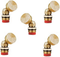 1/2"（DN15） Brass Mist Nozzle Thread Mist Nozzle for Lifting Garden Bed Backyard Outdoor Cooling System（Pack of 5） Bend Five-Eye Adjustable Spray Head with Filter 5pcs by Unknown