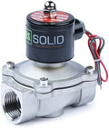 U.S. Solid 1" 24V AC Stainless Steel Electric Solenoid Valve N.C. Air Water Fuel VITON by USSolid