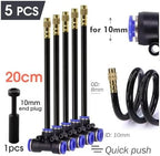 Irrigation System forgarden 20/30/50cm Garden 360° Free-Bend Brass Misting Nozzle for 6/8/10/12mm PE Hose Adjustable Atomization Sprayer Garden Sprinkler(20cm Nozzle for 10mm) - Image 2