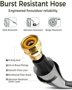 GLAHODEN 1/2 in x 100 ft Retractable Garden Hose Reel with Automatic Rewind - Image 3