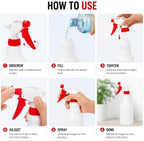 24 Pack 16oz Spray Bottles HDPE Trigger Sprayer Heavy Duty Plastic Nozzle - Image 5