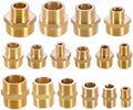 Hose Connector 6pcs Brass Pipe Hex Nipple Fitting 1/8" 1/4" 3/8" 1/2" 3/4" 1" BSP Male Thread Quick Adapter Coupler Connector for Garden Fitting(3l4 to 3l4) by Unknown