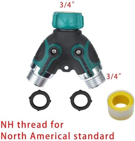1-2-4 Way Heavy Duty Garden Hose Splitter Faucet Splitter, Outdoor Faucet Splitter Adapter for Water Hose, Water Spigot Splitter(Y USA) - Image 2