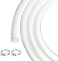 MECCANIXITY Clear PVC Tubing 5/8" ID Plastic PVC Tube Flexible Water Hose 25ft for Industrial Tubing, Aquariums, Pump, 15.9mm x 20.6mm, with 2pcs Clamps by MECCANIXITY
