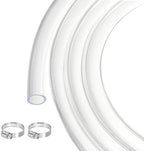 MECCANIXITY Clear PVC Tubing 5/8" ID Plastic PVC Tube Flexible Water Hose 25ft for Industrial Tubing, Aquariums, Pump, 15.9mm x 20.6mm, with 2pcs Clamps by MECCANIXITY