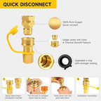3/4" × 48 inch Commercial Gas Hose, 1675KIT48 Safety System Kit, Mobile Gas Line Hose Connector Kit for Commercial Kitchen, with 3/4" Quick Disconnect - Image 7