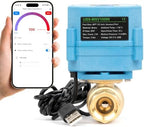 Motorized Ball Valve 1/2 in NPT U.S. Solid WiFi Smart 2-Way Brass Electric Valve USB Powered LED Indicator Remote On/Off for Water and Irrigation by USSolid