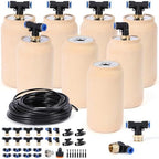 8pcs Ollas Irrigation System 3.1x3.1x6in Irrigation System for Garden Hydroponic Watering System Plant Watering Devices for Garden 17oz Patio and Hanging Baskets Indoor Plant Watering System by LovelyRan