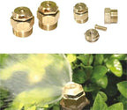 2Pcs 180° Brass Refraction Nozzle 1/2" Male Thread Misting Sprinkler Garden Flower Vegetable Nebulizer Sprayer for Garden, Patio, Greenhouse - Image 6