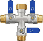 3 Way Hose Splitter, Heavy Duty Brass Garden Water Hose Splitter by ZaakWang