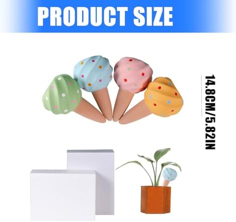 4Pcs Plant Watering Globes Automatic Globes Planter Insert for Indoor Outdoor Drip Irrigation Decorative Plant Watering Spikes - Image 7