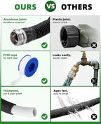 Flat Soaker Hose 100FT for Garden Beds, Drip Soaker Hose, 50FT x 2 Packs - Image 4