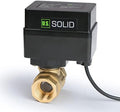 U.S. Solid Motorized Ball Valve- 1/2" Brass Ball Valve with Full Port, 9-36V AC/DC, 2 Wire Auto Return Setup, Normally Open (N/O) by USSolid