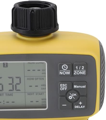 Generic Water Timer for Garden Hose, 2 Zone Programmable Water Timer Manual Watering Irrigation Controller System with Rain Delay, for Yard, Lawn, Pool - Image 7