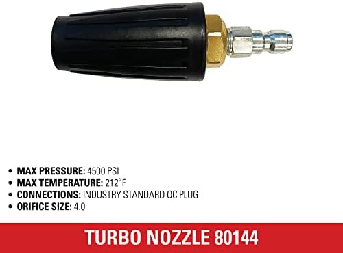 Simpson 4500 PSI 1/4" Quick Connect Turbo Pressure Washer Nozzle, 80144 - Image 4