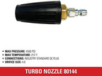Simpson 4500 PSI 1/4" Quick Connect Turbo Pressure Washer Nozzle, 80144 - Image 4