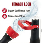 Garden Hose Nozzle, Heavy-Duty Metal Spray Nozzle, Multi-Pattern Water Sprayer for Garden, Lawn, Car Wash (Straight Handle Type) - Image 4