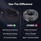 Asixxsix 75ft Garden Hose with 10 Function Nozzle, No Kinking - Image 5