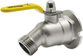 Webstone, a brand of NIBCO 1/2 in. Brass Forged Brass Sillcock, Nickel-Plated, 1/4 Turn Handle, Hose, Fig No THD-3020W by WebstoneabrandofNIBCO