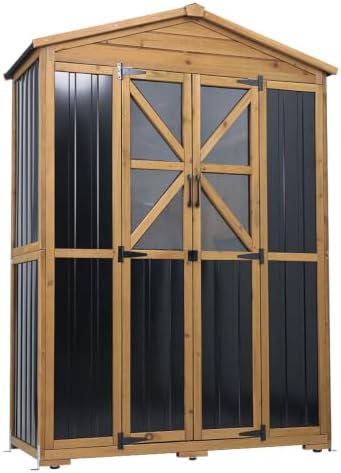 Ketive Outdoor Storage Cabinet, 72-Inch Tall, with Adjustable Shelves by Ketive