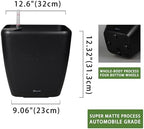 Dexceder 13x12 Self Watering Planter with Wheels (Black Matte) - Image 3