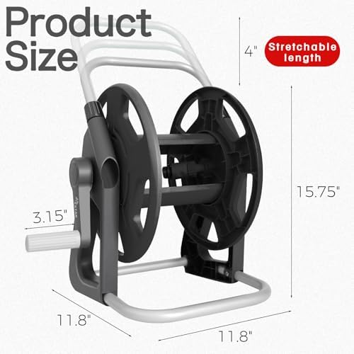 Garden Water Hose Reel,Holds 50-60 Ft of 5/8" Hose - Image 2