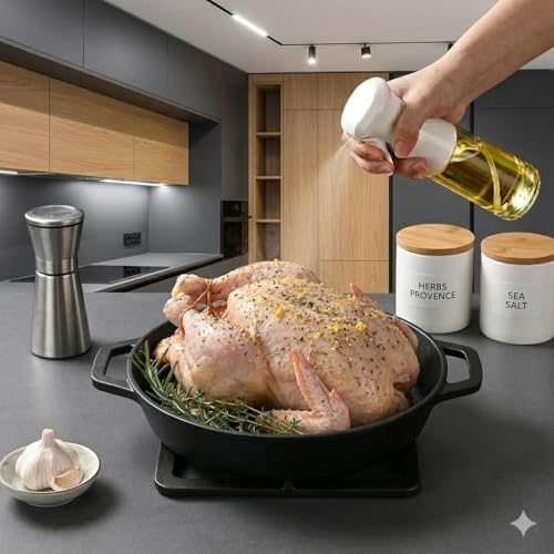 Mist Spray Bottle, Clear Glass Container with White Trigger Sprayer, Empty Refillable Dispenser for Home kitchen - Image 4