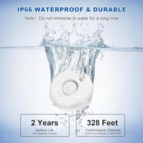 Smart Water Leak Detector for Home 5 Pack, Driping Leakage Flood Detectors - Image 6