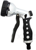 Metal Garden Hose Nozzle, High Pressure Hand Sprayer, Heavy Duty 7 Patterns Water Spray Gun with Insulated Grip, Multifunctional Adjustable Water Gun, for Car Wash Cleaning Watering Lawn Garden by Unknown