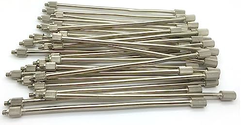 20 Pack Flexible Brass Mist Rod, 10/24 UNC, 2 INCH, 1bar-70bar, Outdoor Cooling, Dust Control by Unknown