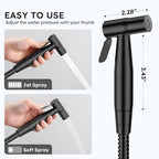 Arofa Black Handheld Bidet Sprayer, Bidet Attachment for Toilet, 2 Pack - Image 4