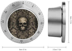 Mechanical Kitchen Timers for Cooking,Gothic Wallpaper Skull Printed 60 Minute Magnetic Countdown Timer,Cute Cooking Timers with Alarm,Stainless Steel Time Timer Manual No Batteries Required - Image 2