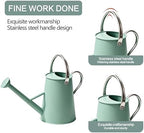 1.5 Gallon Metal Watering Can for Outdoor Plants, Watering Can, Cream Green - Image 3