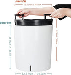 SAROSORA Large Round Self Watering Planter Pot 12.5'' for Home Garden Patio Tall Tree - Image 6