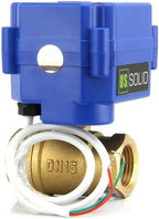 U.S. Solid Motorized Ball Valve- 3/4" Brass Ball Valve with Standard Port, 9-24V AC/DC and 2 Wire Auto Return Setup (Pack of 12) - Image 3
