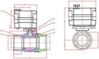 DN25 WiFi Remote Control Smart Water Valve,1” DC5V-DC12V PVC Electric Ball Valve - Image 3