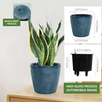 Dexceder 9x8 Self Watering Planter (Grayish Green Gradient) - Image 3