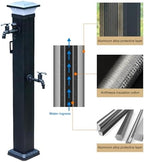 Freestanding Square Garden Water Column - 23.6in Outdoor Vertical Water Feature for Irrigation & Washing, Perfect for Gardens, Patios & Yards - Image 7