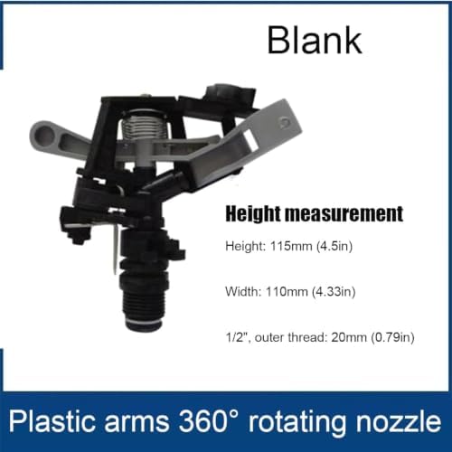 Brass Impact Sprinkler Head Pulsating 360° Adjustable Lawn Watering Unit - Image 2