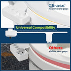 Clirass Ultra-Slim Bidet Attachment, Self-Cleaning Dual Nozzle (Feminine/Posterior Wash), Accessibility-Enhanced Large Buttons, Quick-Release, Non-Electric Fresh Water System with Adjustable Pressure - Image 4