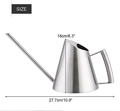 Watering Can Indoor Plants, Metal Can with Long Spout Stainless Steel Watering Pot for Indoor House Plants Bonsai Outdoor Garden 900ml/31.7oz - Image 5