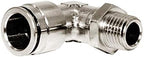 Beduan Brass BPL Push to Connect Air Fittings Elbow 3/8" Tube OD x 1/2" NPT Male 90° Degree Adapter (Pack of 5) - Image 4