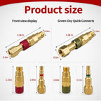 QDB10 Torch To Hose Quick Connect Fittings for Welding Torch, 9/16"B Thread - Image 2