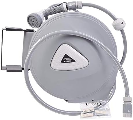 Retractable Garden Water Hose Reel Storage Gun Rewind Wall Mount 32Feet/65Feet/100Feet (32 Feet) by WINMAXTOOLSAUTOMOTIVE