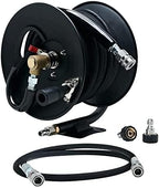 MTM Hydro Reel Kit with Pressure Washer Hose, 100 ft, 3/8 in, Black by VelociPerformanceProducts