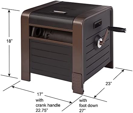 Liberty Garden 778 200' Hose Storage Box, Bronze, 23 x 16.9 x 18.15 inches - Image 6